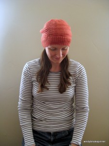 Hand_knit Hand_dyed Shell Lace Wool Beanie Hat 002